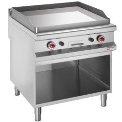 GRILLADE FRY-TOP GAZ PLAQUE DUR CHROME