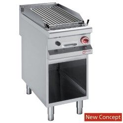 GRILL GAZ PIERRE DE LAVE, ARMOIRE OUVERTE