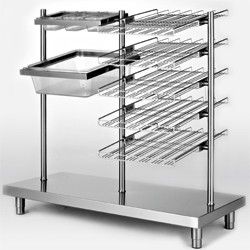 Élément Porte-Plateaux, Couverts, Pain et Verres