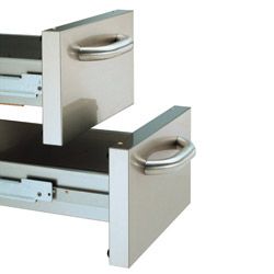 2 tiroirs pour soubassement mod. 400 mm