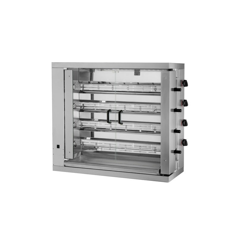 Rôtissoire à gaz 4 broche 24 poulets MCM