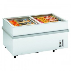 GONDOLE SURGELEE AVEC COUVERCLES COULISSANTS VITRES