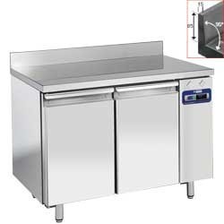 Table frigorifique "murale", ventilée, 2 portes GN 1/1, 260 litres (sans groupe)