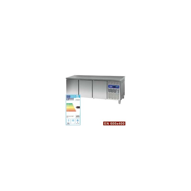 Table frigorifique, ventilé, 3 portes EN 600x400