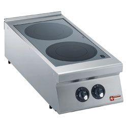 CUISINIÈRE ÉLECTRIQUE 2 FOYERS INDUCTION TOP