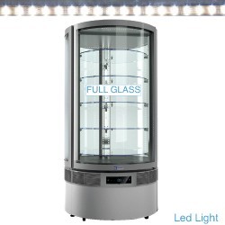 Vitrine Boulangerie Cylindrique "FULL vitrée", 5 niveaux, ventilée