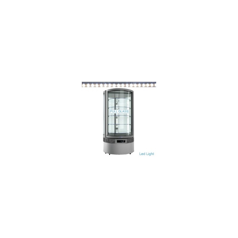 Vitrine Boulangerie Cylindrique "FULL vitrée", 5 niveaux, ventilée