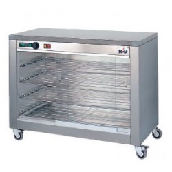 Vitrine Chauffante Électrique MCM VC-4E pour Rôtissoires à Poulets