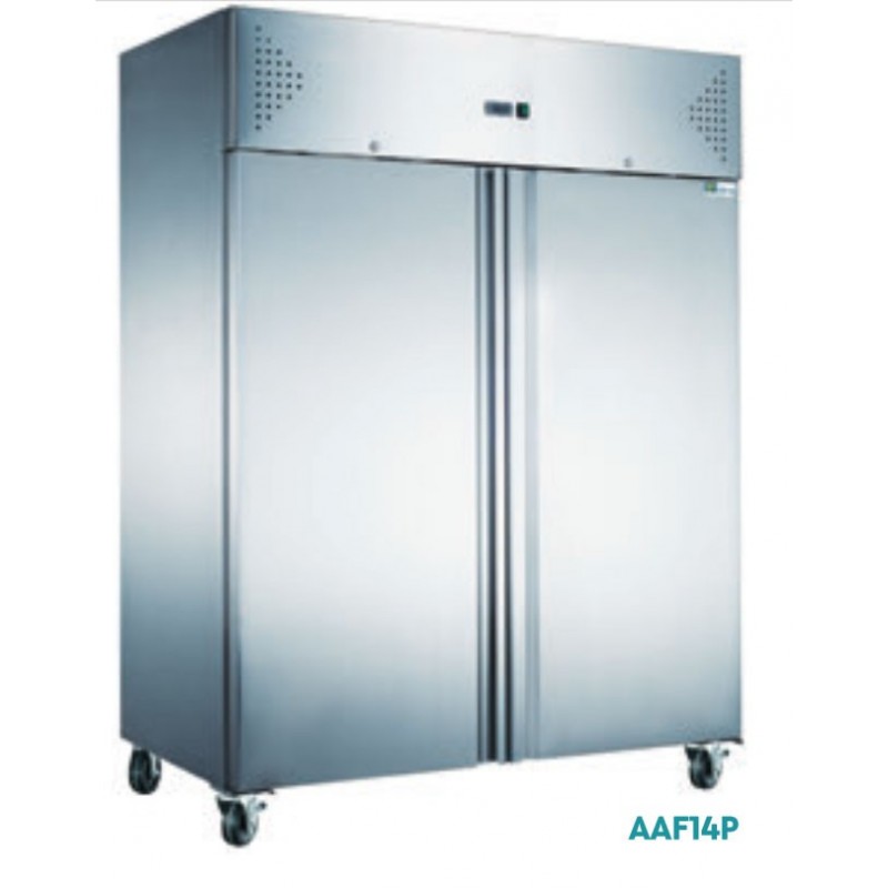Armoire réfrigérée positive 2 portes pleines 1400 L - Inox (AAF14P)
