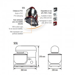 Batteur Mélangeur tête inclinable BOL inox 5L