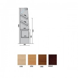 schéma du Présentoir Boulangerie Panetière Ouverte