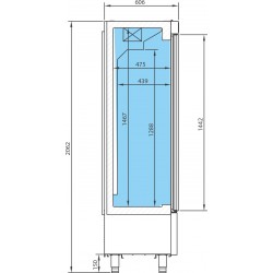 Armoire positive et négative 600×400 Série Nacional 400/900L
