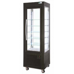 Vitrine Boulangerie/Pâtisserie Positive - 250 L - 4 faces vitrées, triple vitrage ventilées (4FA60P)