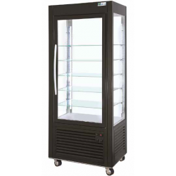 Vitrine Boulangerie/Pâtisserie Positive - 350 L - 4 faces vitrées, triple vitrage ventilées (4FA80P)