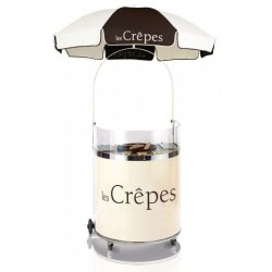 Chariot demi-lune crêpes vanille