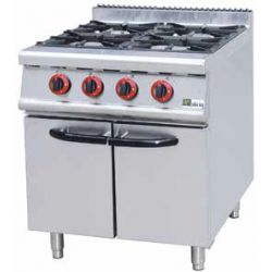 Fourneau 4 brûleurs sur armoire Série 700 (JUS-RA-4)