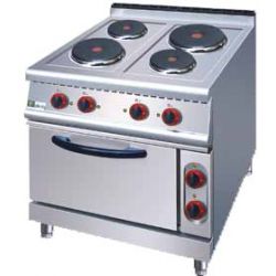 Fourneau 4 plaques électrique sur four - Série 700 (JZH-TT-4)