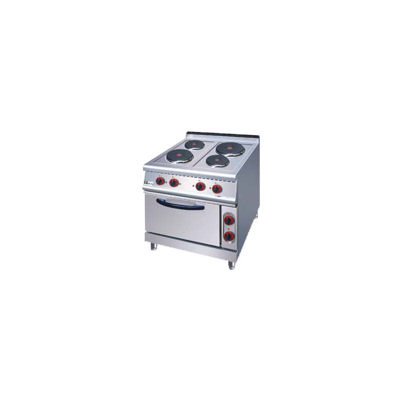 Fourneau 4 plaques électrique sur four - Série 700 (JZH-TT-4)