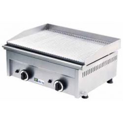Grill électrique plaque rainurée 1 Zone de Cuisson-Gaz (GR325R)