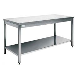 Table adossée avec dosseret 120 cm - Série 700 (DD7012)