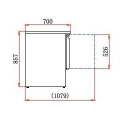 SALADETTES à tiroirs extérieurs et intérieurs inox (AAS901-2D), afi