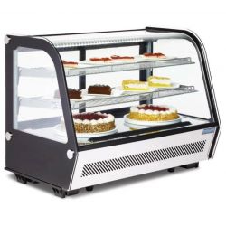 Vitrine Réfrigérée à Poser Incurvée 160 L