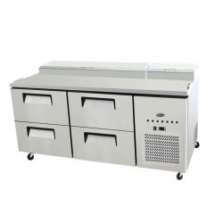 Table de préparation pizza 4 tiroirs