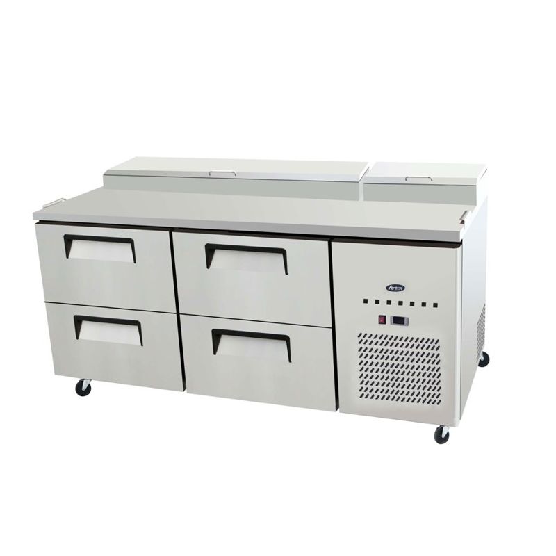 Table de préparation pizza 4 tiroirs