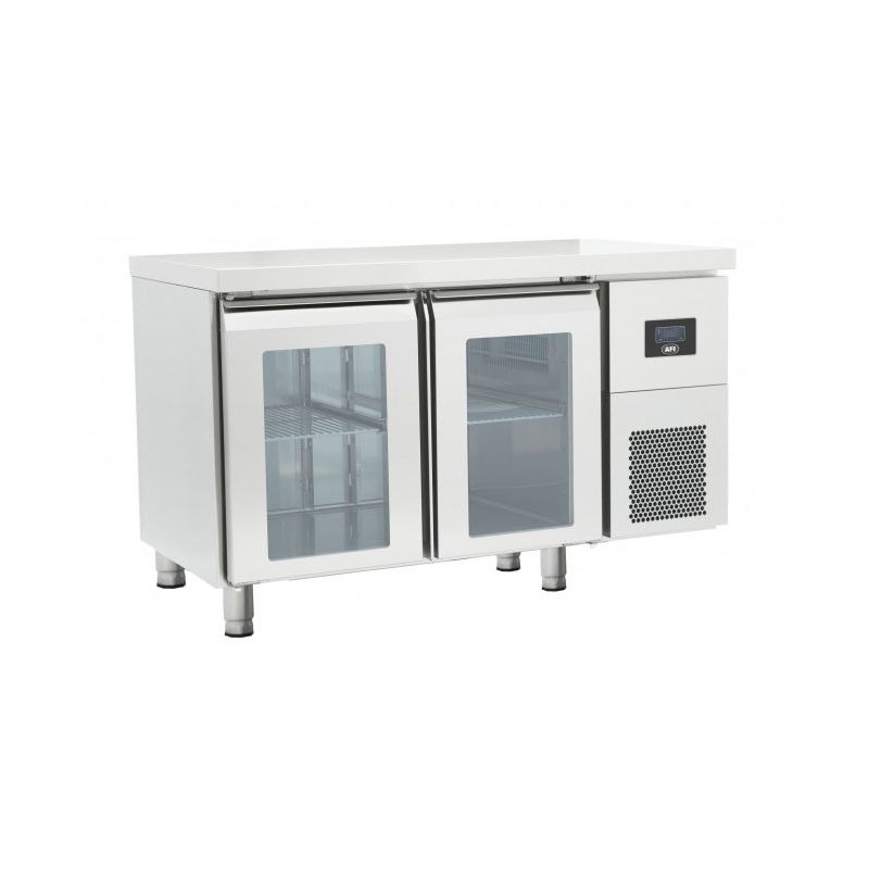 TABLES RÉFRIGÉRÉES gn 1/1 portes vitrées positives évaporateur traité (OZ2PV)