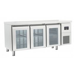 TABLES RÉFRIGÉRÉES gn 1/1 portes vitrées positives évaporateur traité (OZ3PV)