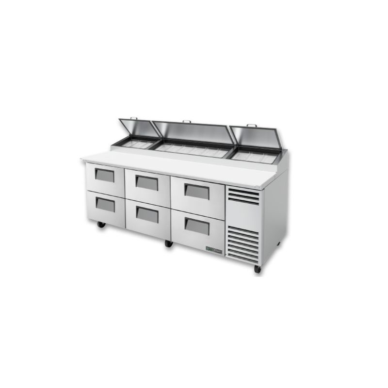 Table de préparation pizza, 6 tiroirs, Engelen-Heere