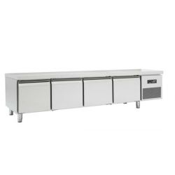 Soubassement Réfrigéré 4 portes - Série 700 - 2400x700x600 mm (SBRP4P-1700)