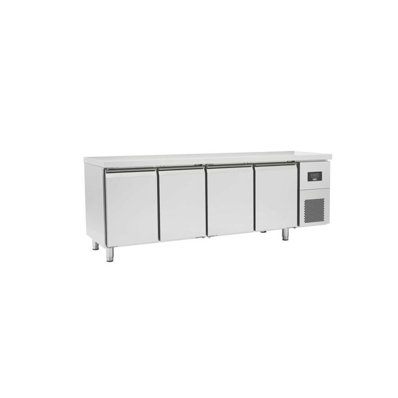 TABLES RÉFRIGÉRÉES gn 1/1 sans dosseret portes pleines positives évaporateur traité (OZ4PN), afi