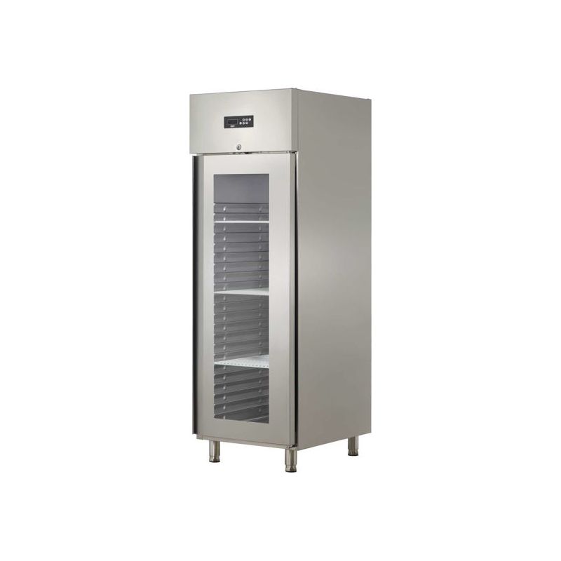 Armoire réfrigérée positive 1 porte vitrée 610 L - Inox (OZ700PVP)