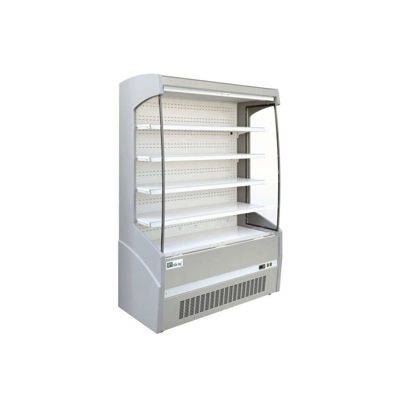 Vitrine réfrigérée murale DELTA avec rideau de nuit L.1330 mm (DEL130)