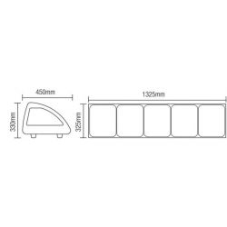 Présentoirs réfrigéré à poser RTS-103L, portes coulissantes, afi