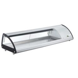 Vitrine à poser portes coulissantes Hauteur 330 mm pour 6 bacs GN 1/3 (RTS-83L)