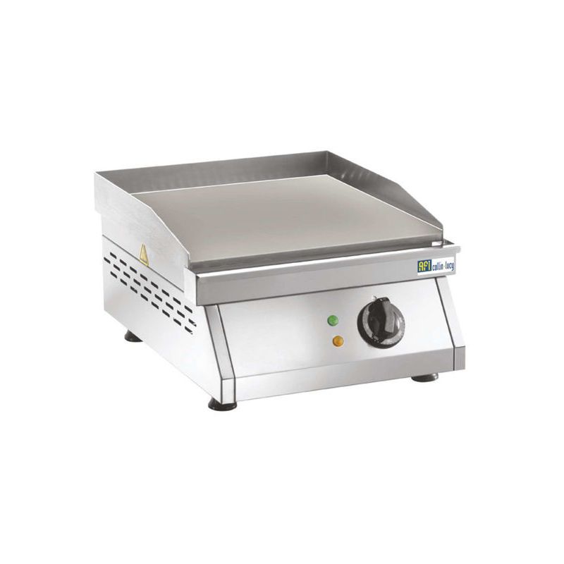 Grill électrique plaque lisse 1 Zone de Cuisson-Mono 230 V (AGH400L), afi