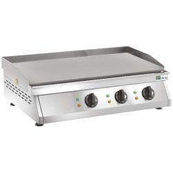 Grill électrique plaque lisse 1 Zone de Cuisson-Tri 400 V (AGH830L), afi