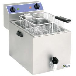 Friteuse Électrique 8L Spéciale Surgelés à poser Tri 400V avec Vidange (SF9VTS), afi