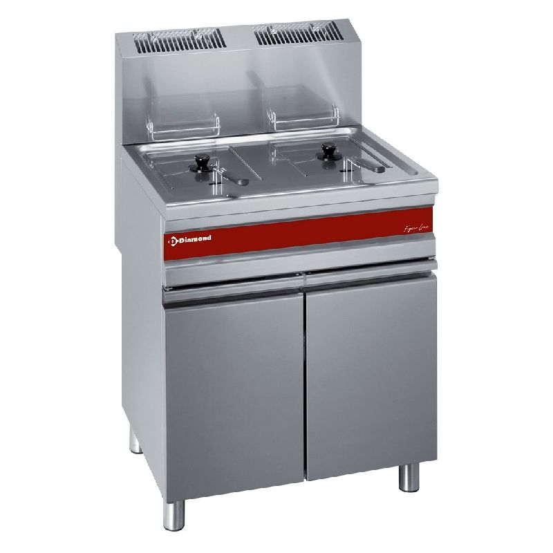 Friteuse Gaz 2x15 Litres sur Armoire