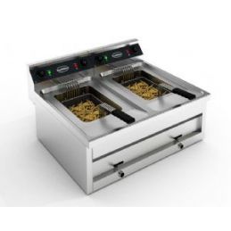 Friteuse électrique 2x12L