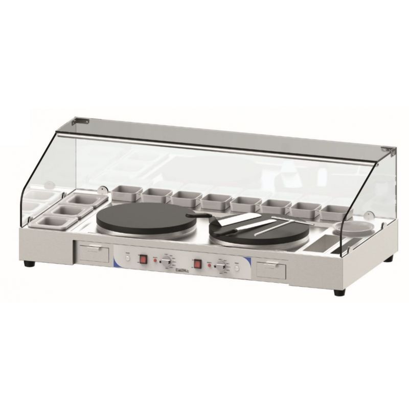 Plan de Travail Double pour Crêpière