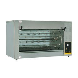 Rôtissoire électrique, 6 broches de 780 mm, 24 poulets - 1110 mm