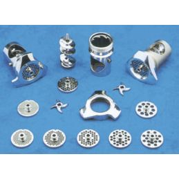 Hachoir à viande inox120 kg (TC12), ses outils