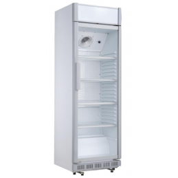 Armoire Réfrigérée 1 Porte Vitrée avec Caisson Lumineux, 346L - Polar