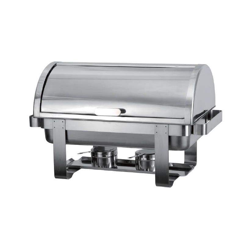Chafing Dish inox GN 1/1 à couvercle rabattable ATOSA