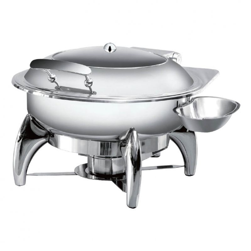 Chafing Dish inox rond à hublot 6 L ATOSA