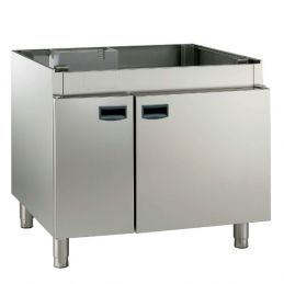 Armoire neutre avec portes, fours 6 & 10x GN 1/1