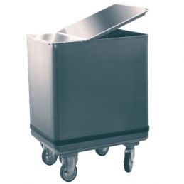 Trémie sur roues en inox...